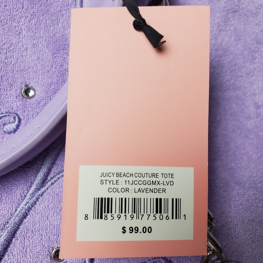 JUICY COUTURE lavender juicy beach couture tote - Picture 8 of 8